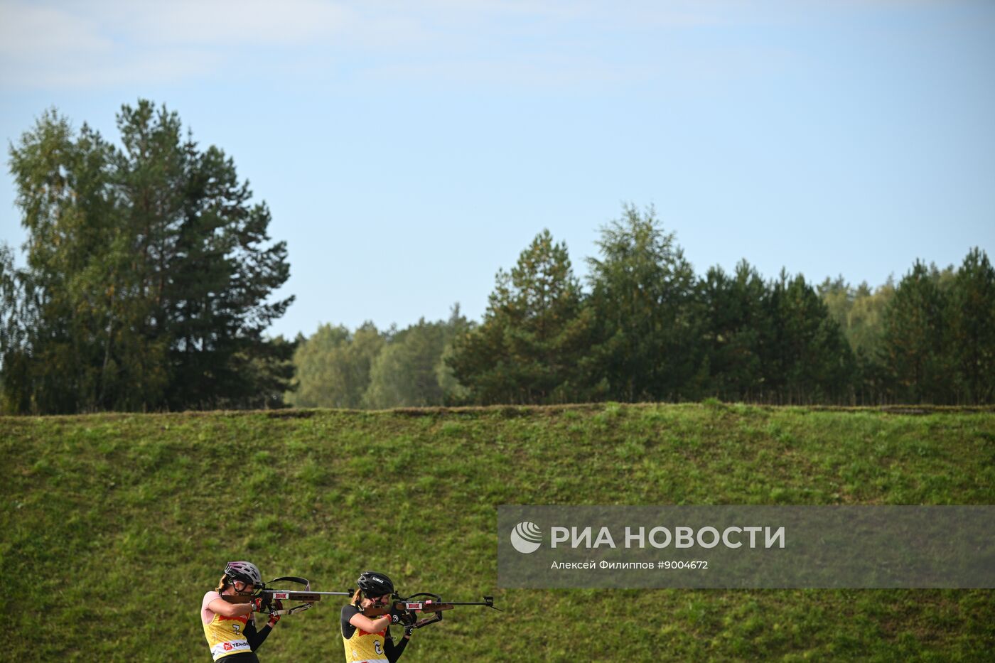 Чемпионат России по биатлону на роллерах. Эстафета