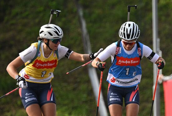 Чемпионат России по биатлону на роллерах. Эстафета