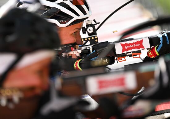 Чемпионат России по биатлону на роллерах. Эстафета