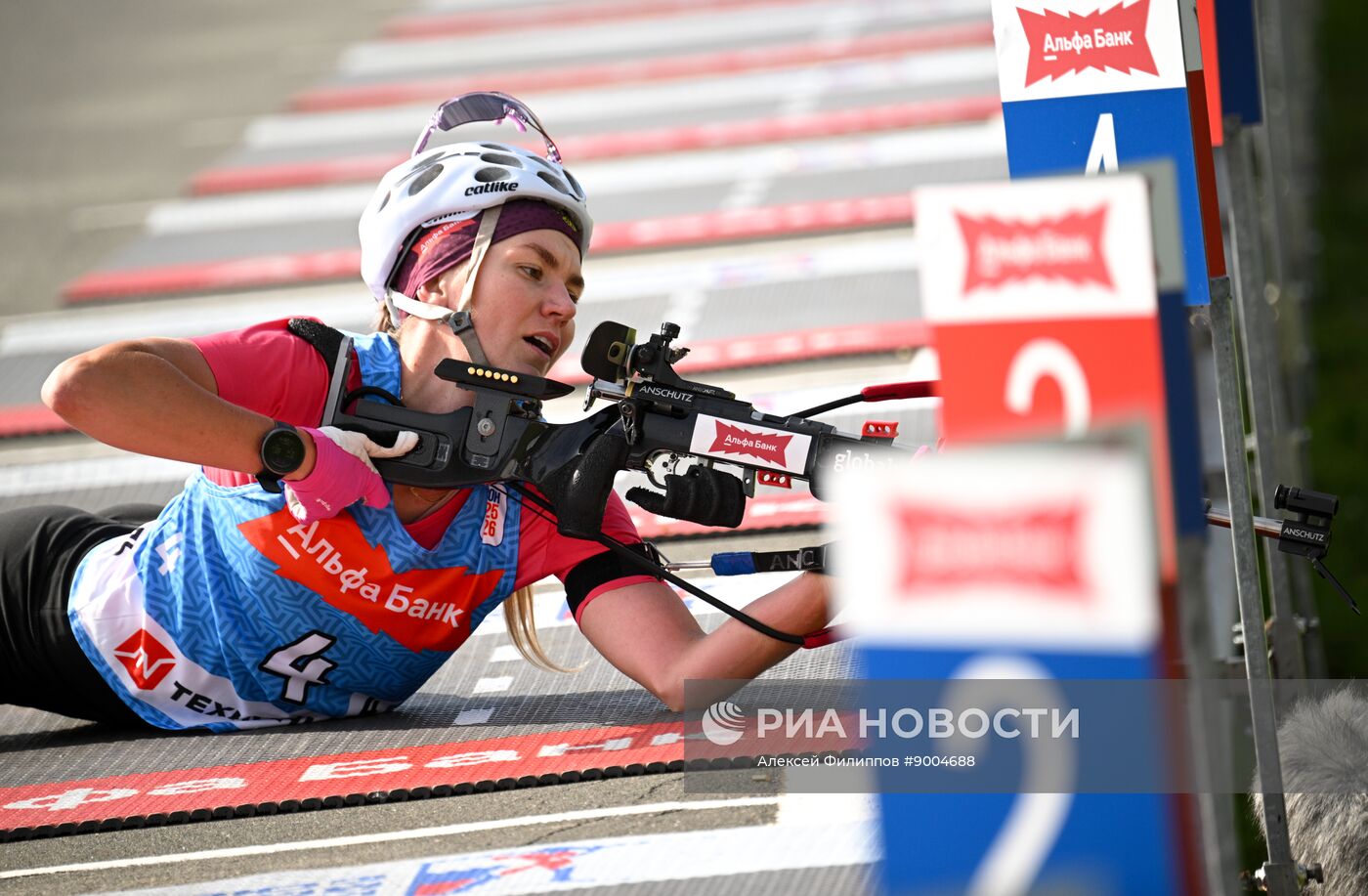 Чемпионат России по биатлону на роллерах. Эстафета