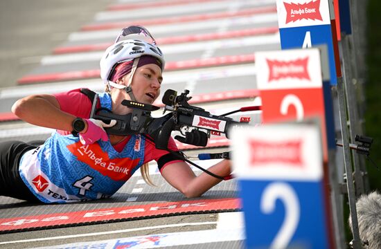 Чемпионат России по биатлону на роллерах. Эстафета