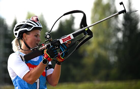 Чемпионат России по биатлону на роллерах. Эстафета