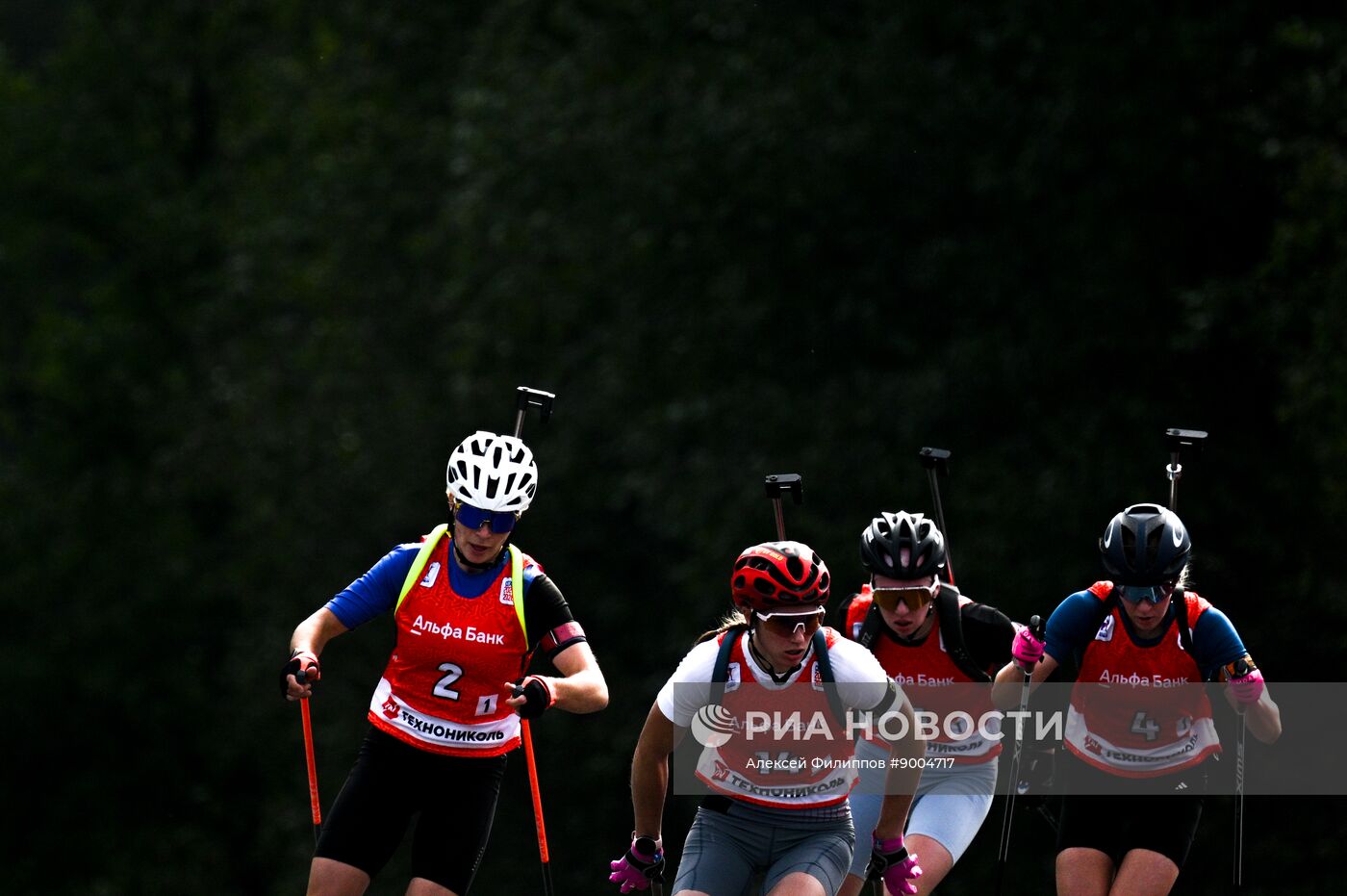 Чемпионат России по биатлону на роллерах. Эстафета