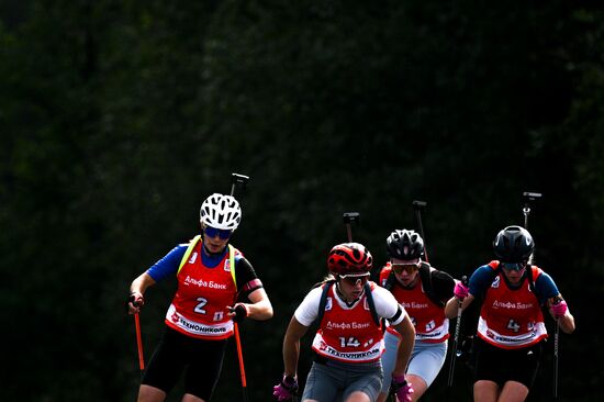 Чемпионат России по биатлону на роллерах. Эстафета