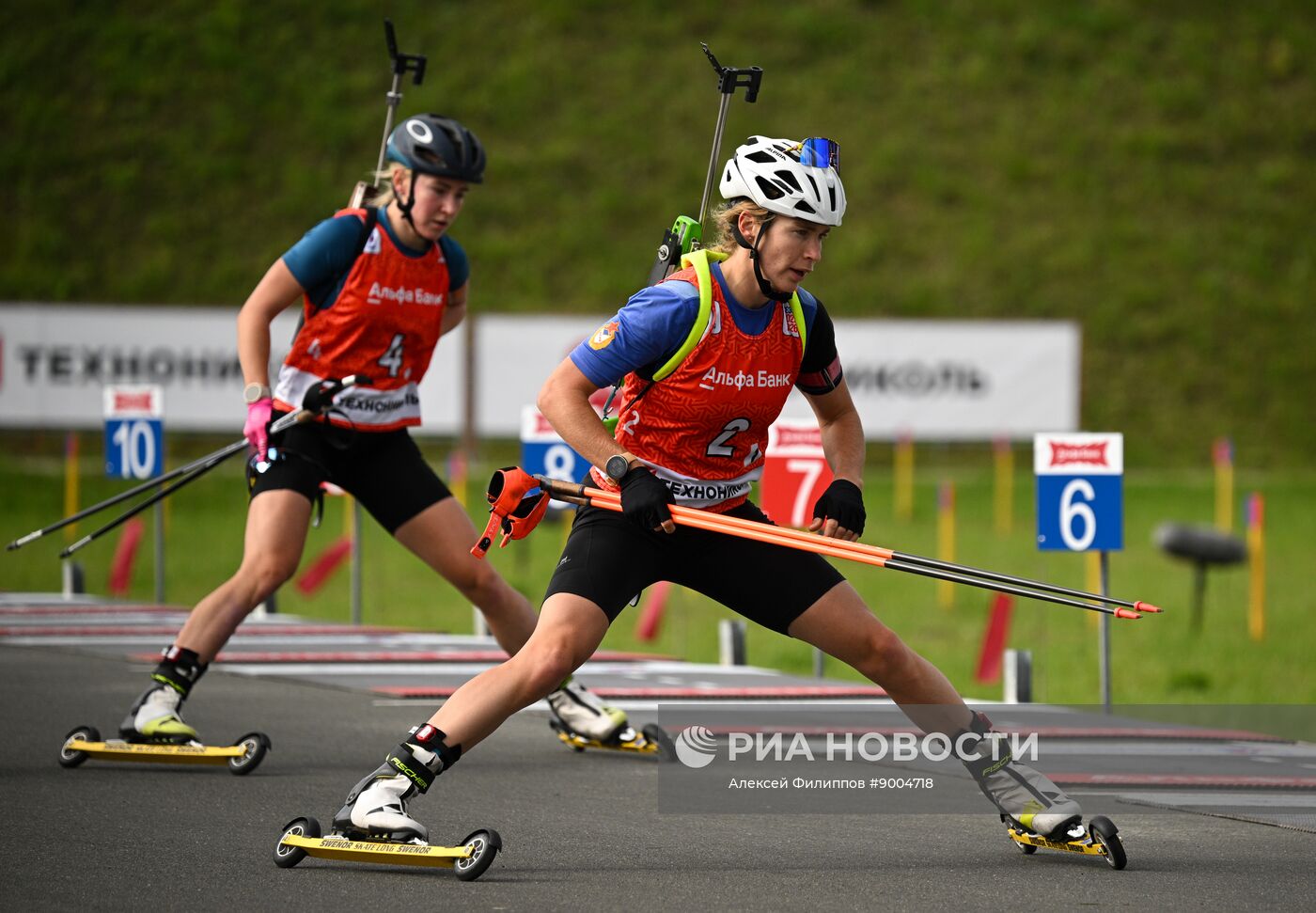 Чемпионат России по биатлону на роллерах. Эстафета