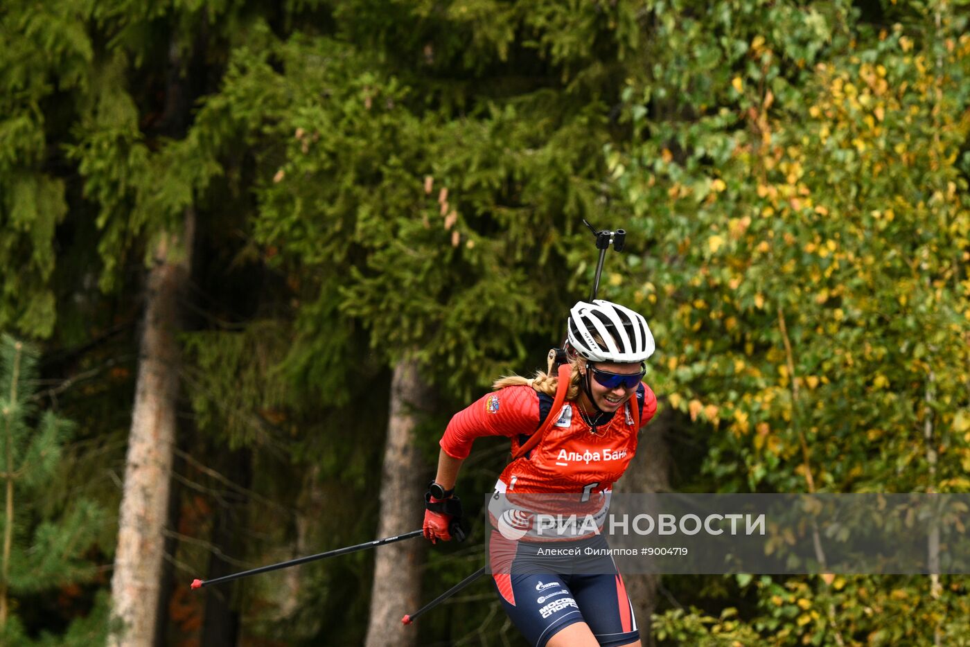 Чемпионат России по биатлону на роллерах. Эстафета