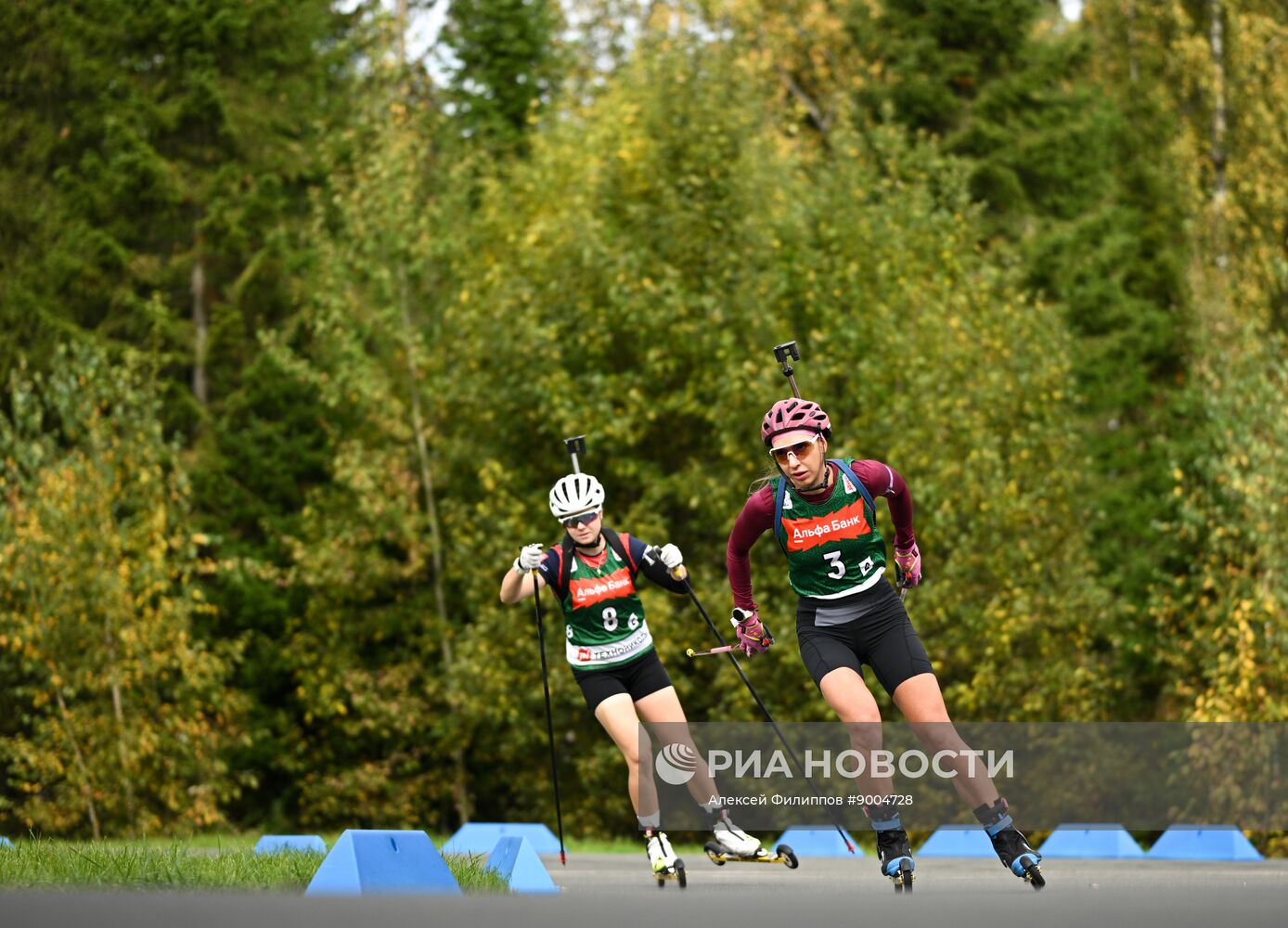 Чемпионат России по биатлону на роллерах. Эстафета