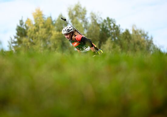 Чемпионат России по биатлону на роллерах. Эстафета