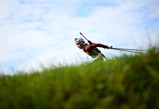 Чемпионат России по биатлону на роллерах. Эстафета