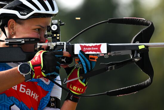 Чемпионат России по биатлону на роллерах. Эстафета