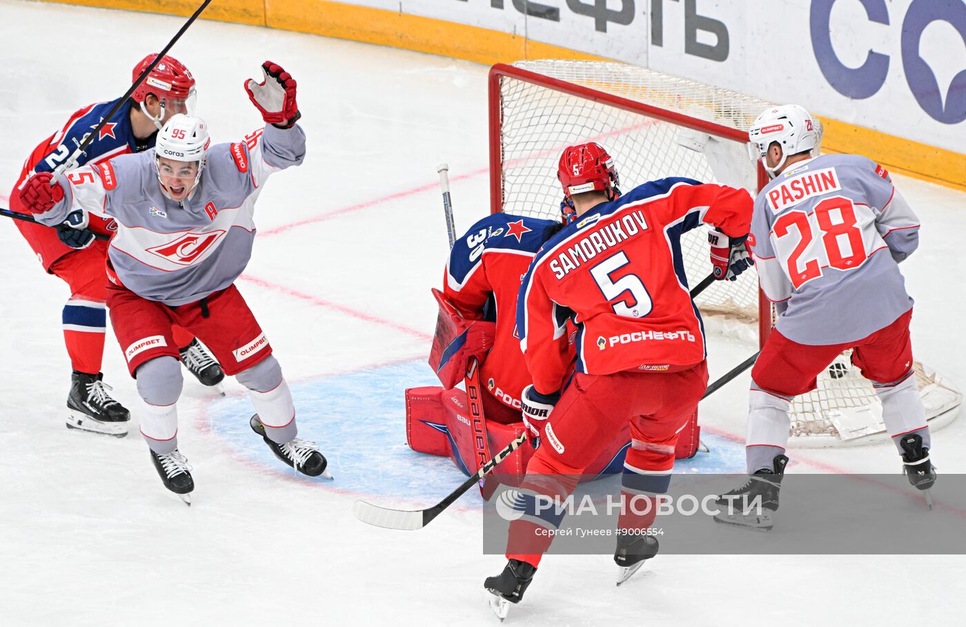 Хоккей. КХЛ. ЦСКА (Москва) - "Спартак" (Москва)