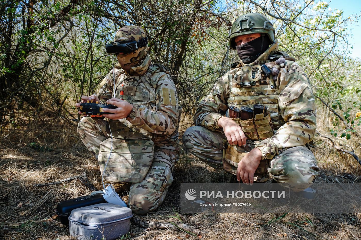 Боевая работа расчета FPV-дронов на Запорожском направлении