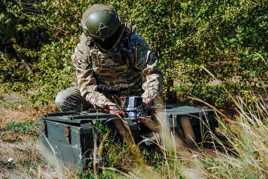 Боевая работа расчета FPV-дронов на Запорожском направлении