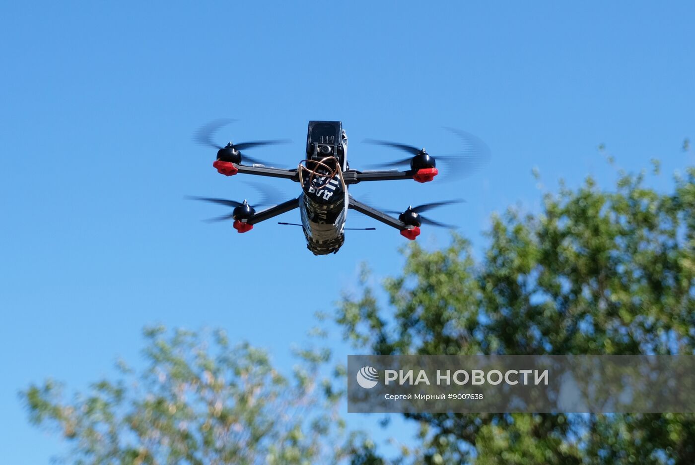 Боевая работа расчета FPV-дронов на Запорожском направлении