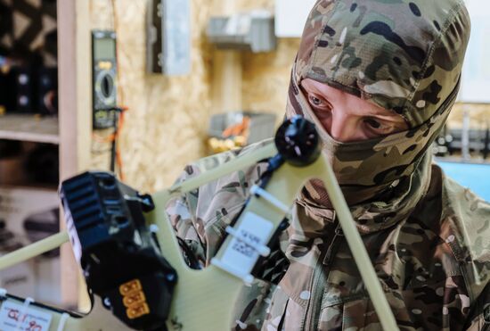 Боевая работа расчета FPV-дронов на Запорожском направлении