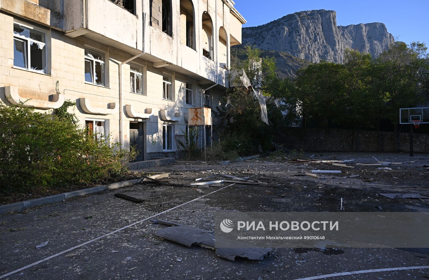 Последствия атаки дронов ВСУ по Крыму