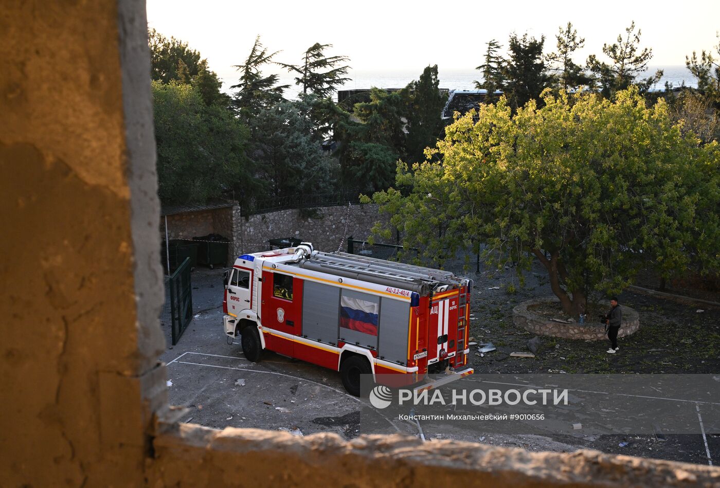 Последствия атаки дронов ВСУ по Крыму