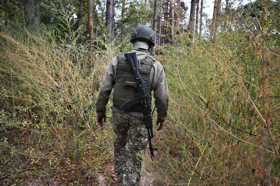 Боевая работа пушки "Гиацинт-Б" 25-й армии группировки войск "Запад" на Краснолиманском направлении СВО 