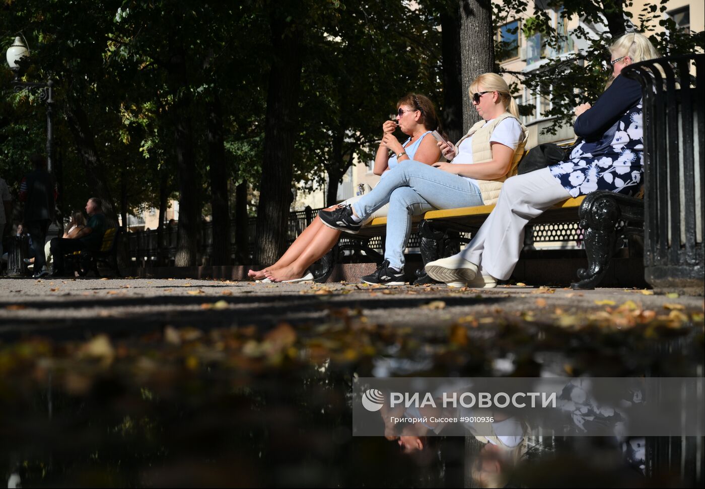 Теплая погода в Москве