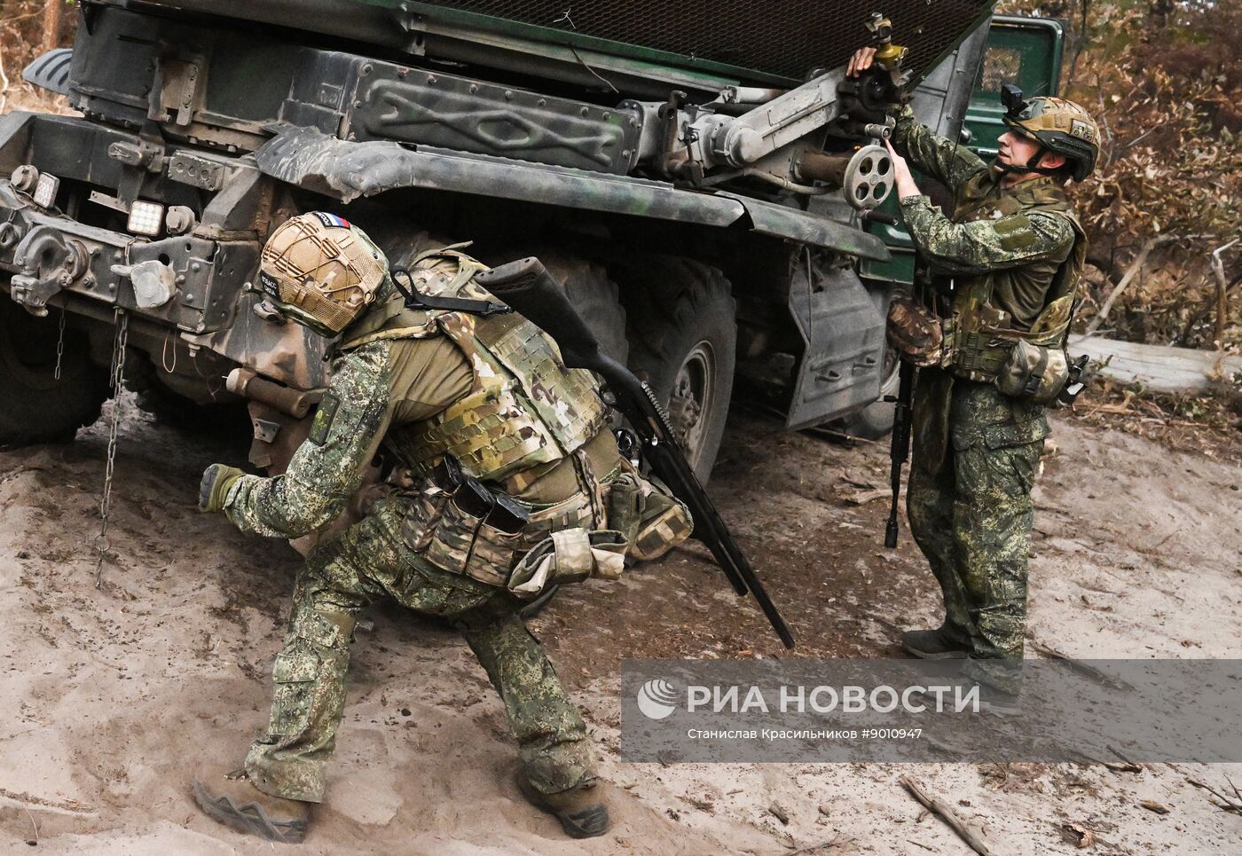 Боевая работа РСЗО "Град" 25-й армии группировки войск "Запад" на Краснолиманском направлении СВО