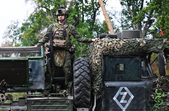 Боевая работа РСЗО "Град" 25-й армии группировки войск "Запад" на Краснолиманском направлении СВО
