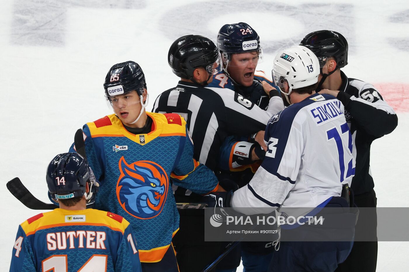 Хоккей. КХЛ. "Драконы" (Шанхай) – "Торпедо" (Нижний Новгород)