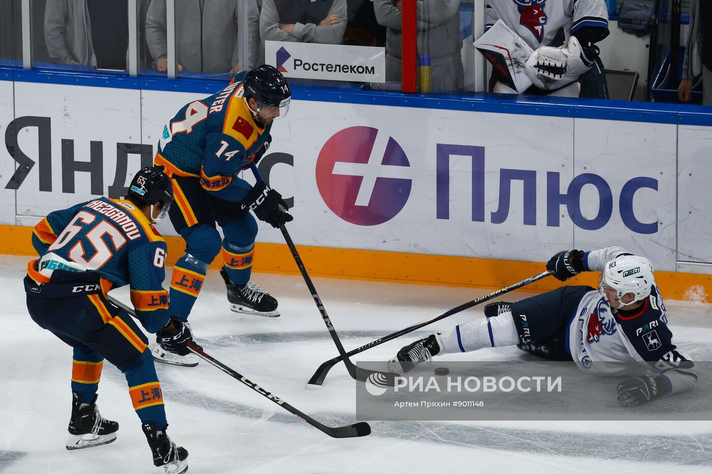 Хоккей. КХЛ. "Драконы" (Шанхай) – "Торпедо" (Нижний Новгород)