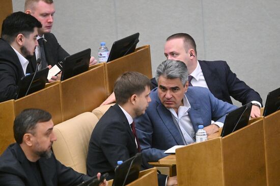 Пленарное заседание Госдумы РФ