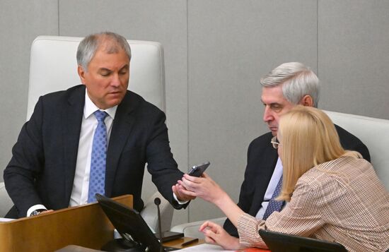 Пленарное заседание Госдумы РФ