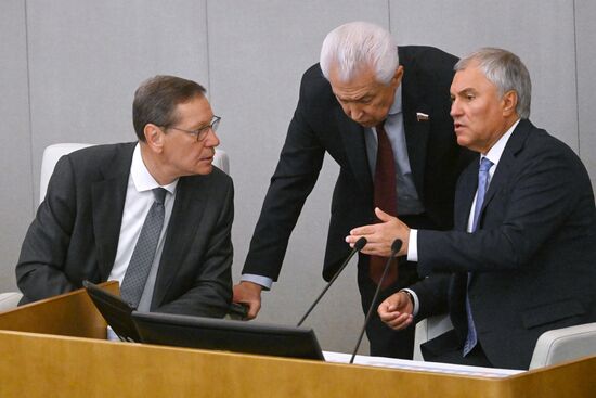 Пленарное заседание Госдумы РФ