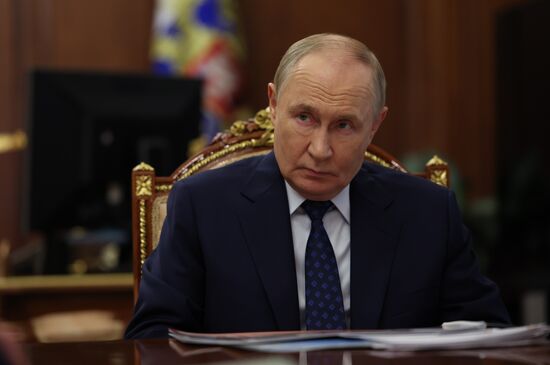 Встреча президента Владимира Путина с губернатором Запорожской области Евгением Балицким