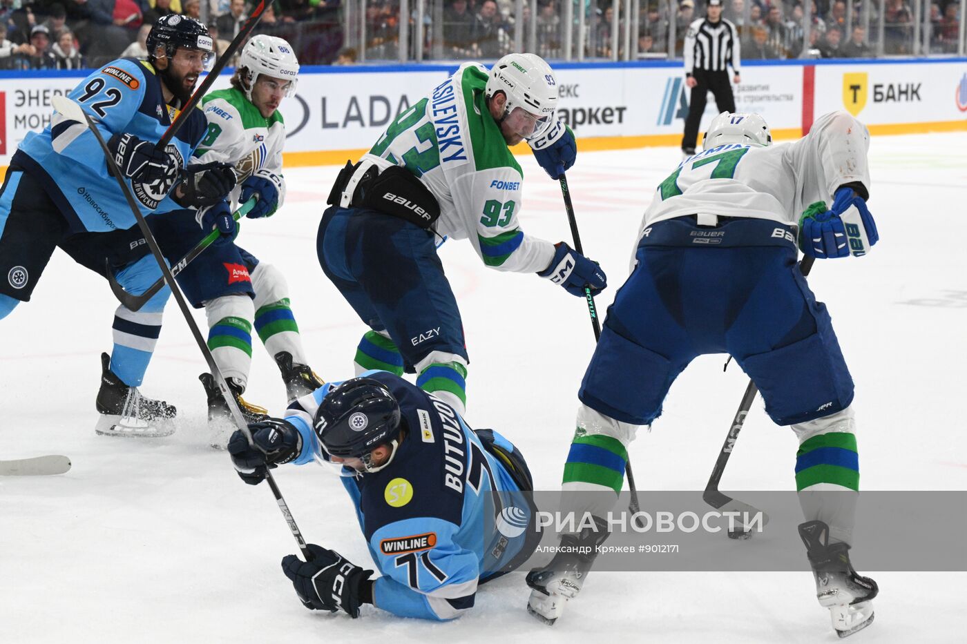 Хоккей. КХЛ. "Сибирь" (Новосибирск) - "Салават Юлаев" (Уфа)