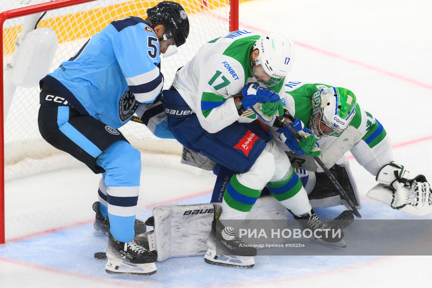 Хоккей. КХЛ. "Сибирь" (Новосибирск) - "Салават Юлаев" (Уфа)