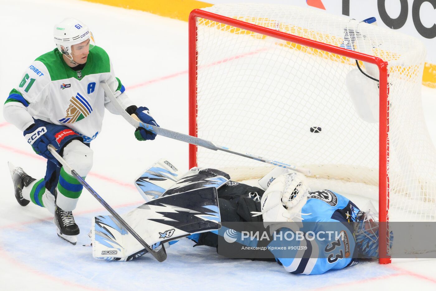 Хоккей. КХЛ. "Сибирь" (Новосибирск) - "Салават Юлаев" (Уфа)