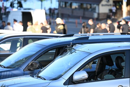 Последствия ударов дронов ВСУ по Новороссийску