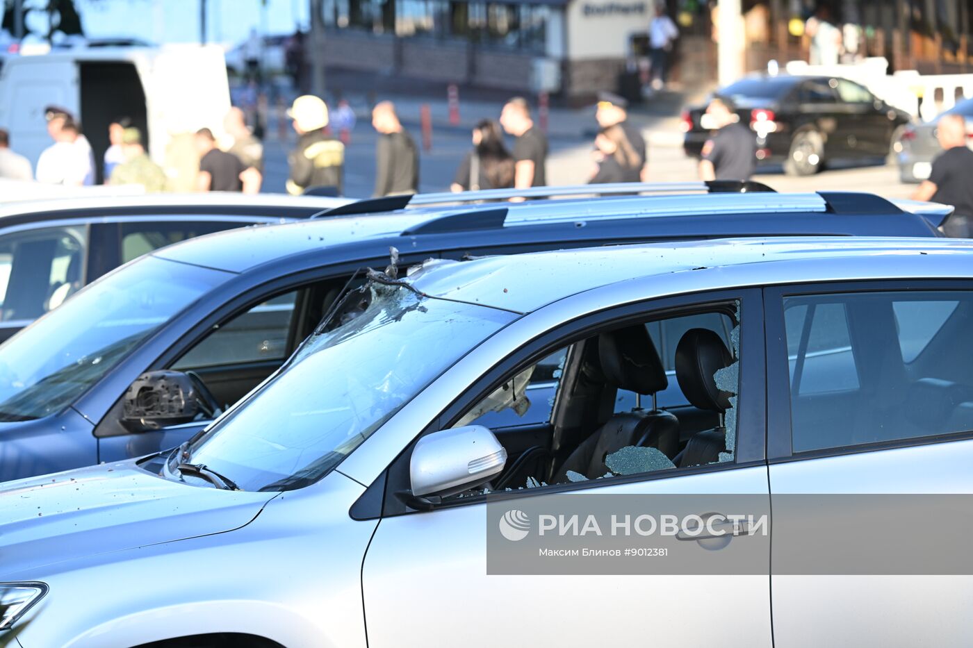 Последствия ударов дронов ВСУ по Новороссийску