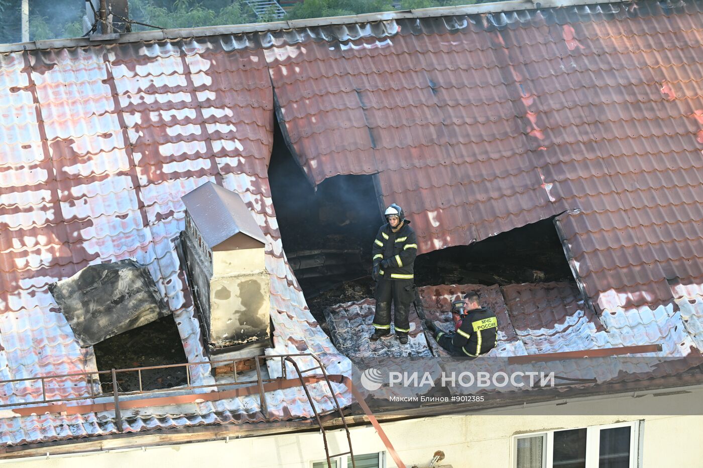 Последствия ударов дронов ВСУ по Новороссийску
