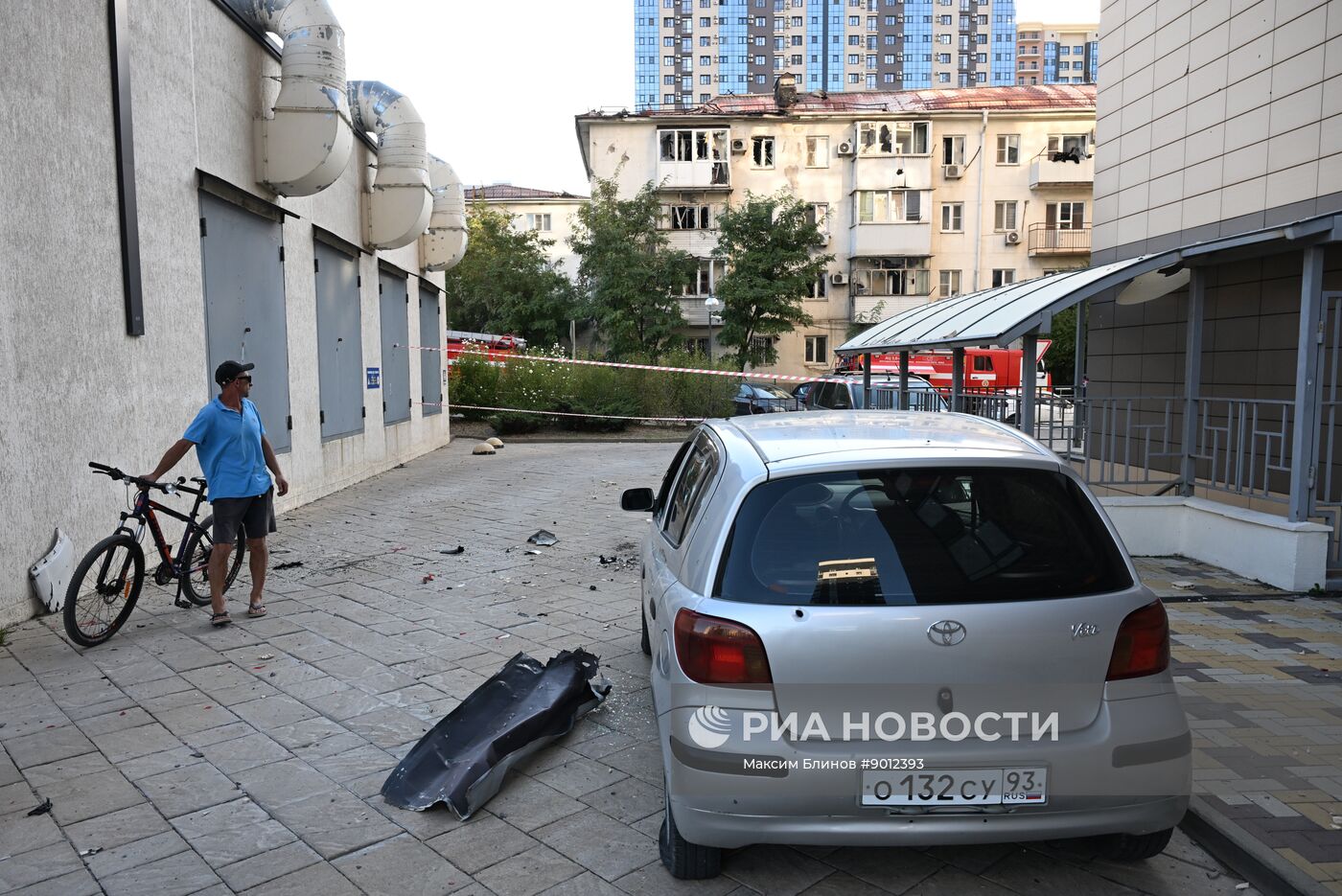 Последствия ударов дронов ВСУ по Новороссийску