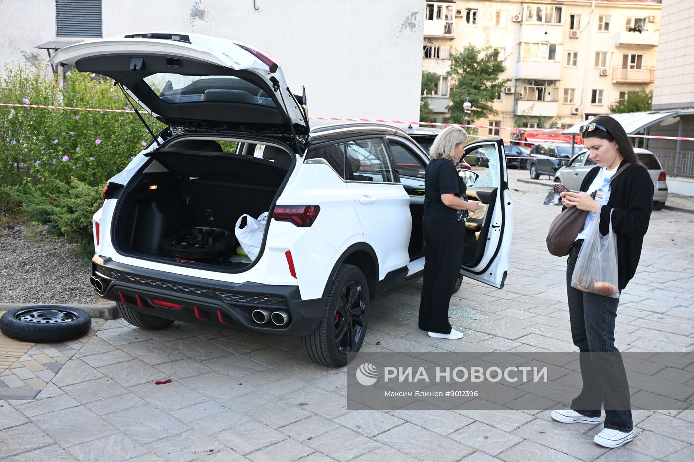 Последствия ударов дронов ВСУ по Новороссийску