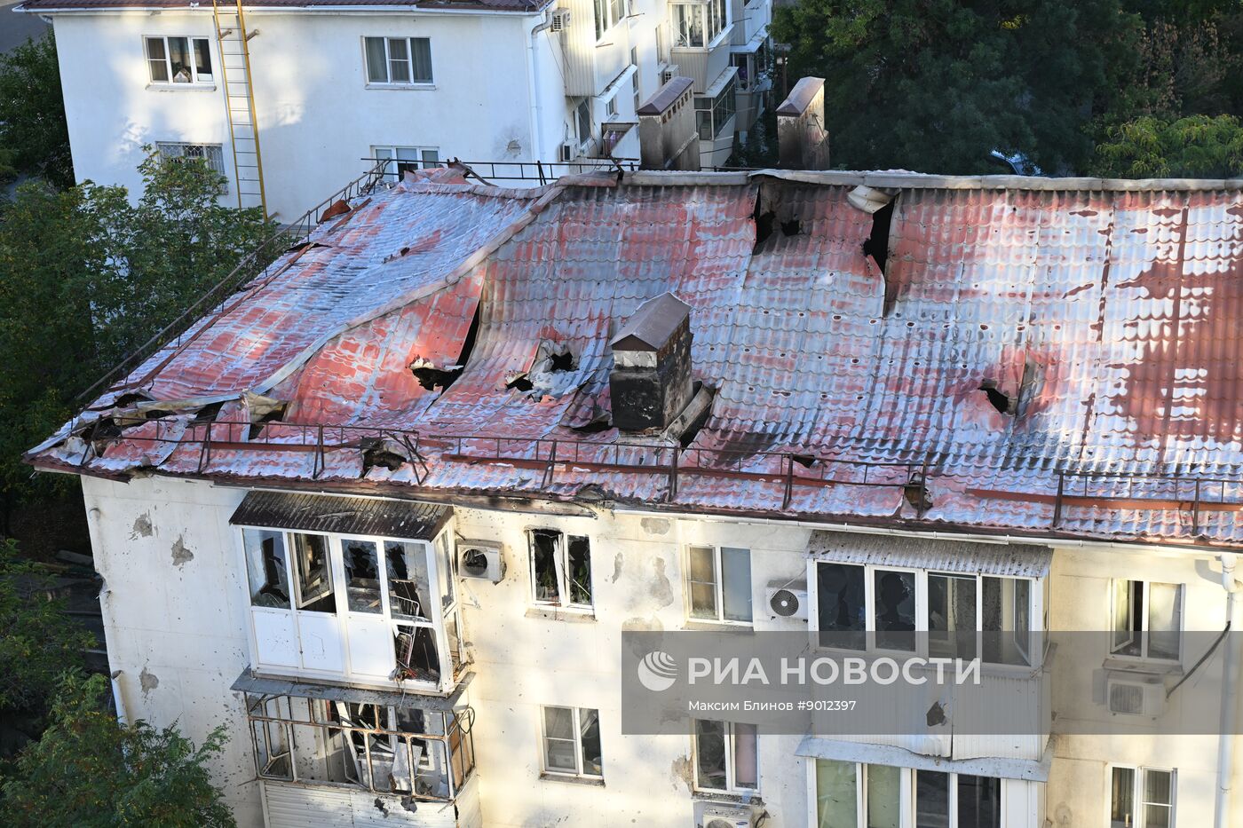 Последствия ударов дронов ВСУ по Новороссийску