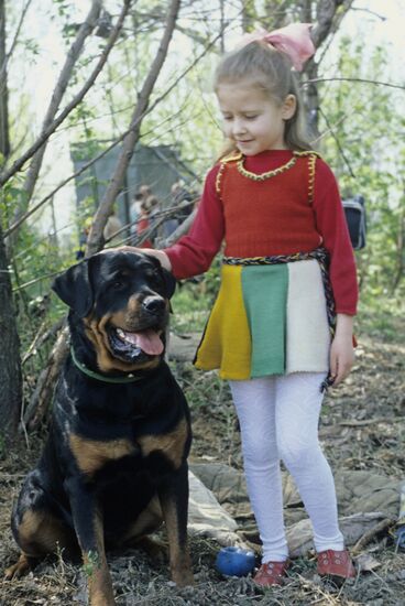 Ротвейлер по кличке Мурка