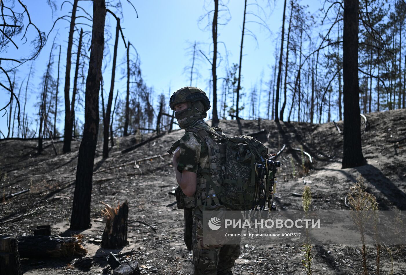 Боевая работа расчета FPV-дронов группировки "Запад" на Краснолиманском направлении СВО