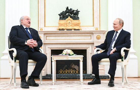 Встреча президента РФ Владимира Путина с президентом Белоруссии Александром Лукашенко