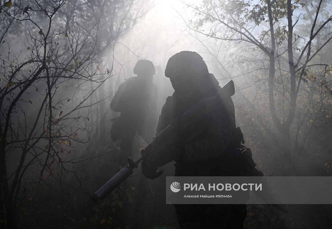 Тренировка штурмовиков группировки войск "Южная" в зоне СВО