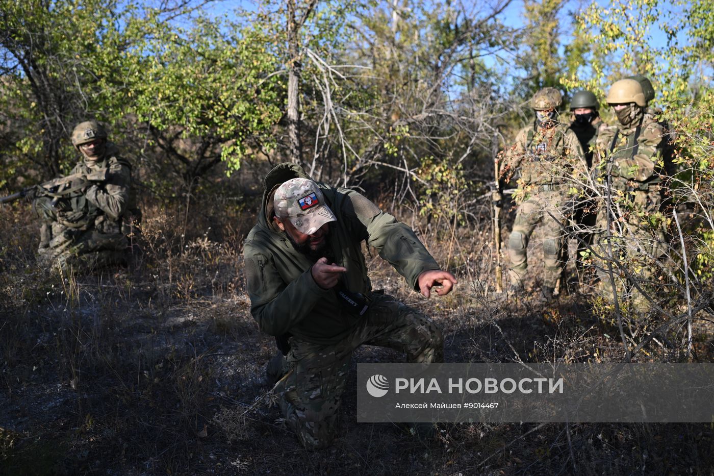 Тренировка штурмовиков группировки войск "Южная" в зоне СВО