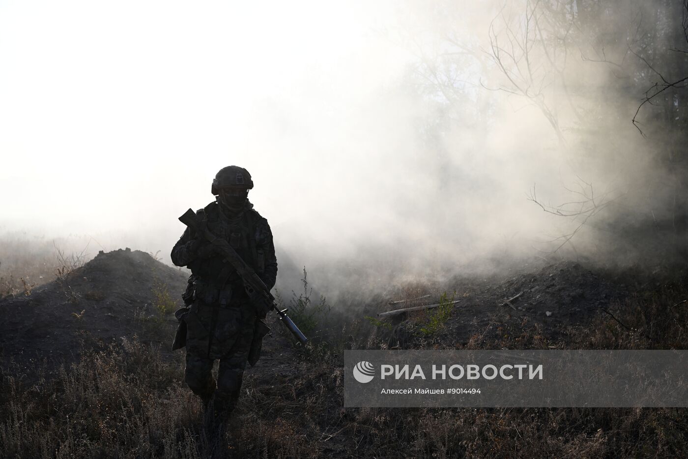 Тренировка штурмовиков группировки войск "Южная" в зоне СВО