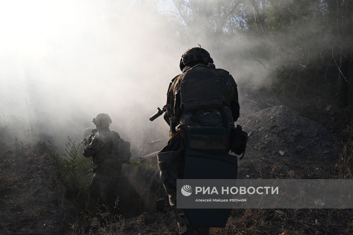 Тренировка штурмовиков группировки войск "Южная" в зоне СВО