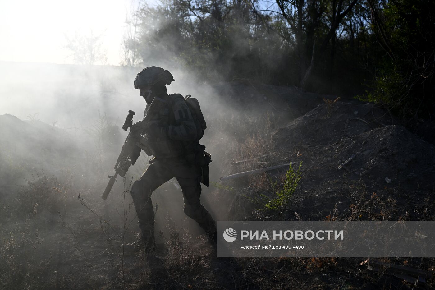 Тренировка штурмовиков группировки войск "Южная" в зоне СВО