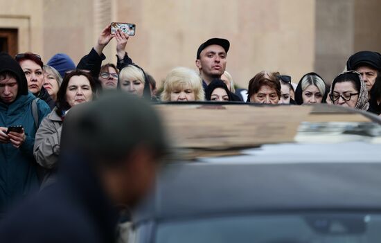 Прощание с Тиграном Кеосаяном в Москве