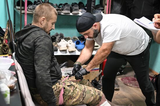 Передовой госпиталь спецназа "Ахмат" 4-й бригады МО РФ